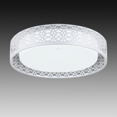 欧普官方商城 卧室灯具 led吸顶灯 镂空铁艺边框灯具安装 阑珊