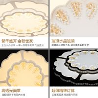 欧普官方商城 长方形吸顶灯水晶客厅灯  现代简约大气灯饰灯具 金粉世家