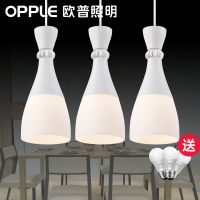 欧普照明 餐厅吊灯 三头餐吊灯 买就送3个灯泡（4瓦黄光）