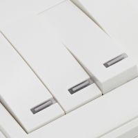 欧普照明 四开双控开关插座面板 86型白色4开双联过道玄关开关