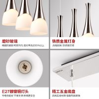 欧普照明 led餐厅吊灯 三头餐吊灯 买就送3个灯泡（4瓦黄光）醉清风
