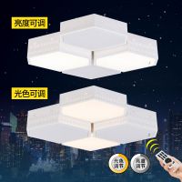 欧普官方商城 led温馨卧室灯 蜂巢创意调光调色 送遥控器