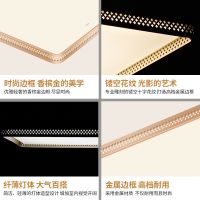 欧普官方商城 长方形LED调光客厅吸顶灯具 金色大气现代简约灯饰