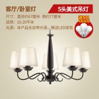 欧普官方商城 美式吊灯 乡村田园复古简约时尚铁艺