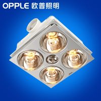 欧普集成吊顶浴霸四灯暖取暖换气照明三合一多功能超薄传统浴室