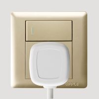 欧普照明 16A安三孔带开关插座面板86型金色热水器空调大功率插座