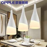 欧普照明 led吊灯餐厅灯 三头吊灯 美人吟 送3个灯泡 