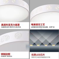欧普官方商城 LED圆形卧室灯 浪漫温馨 现代简约吸顶灯房间 灯具灯饰 花香鸟语