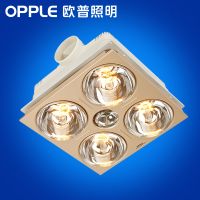 欧普集成吊顶浴霸四灯暖取暖换气照明三合一多功能超薄传统浴室